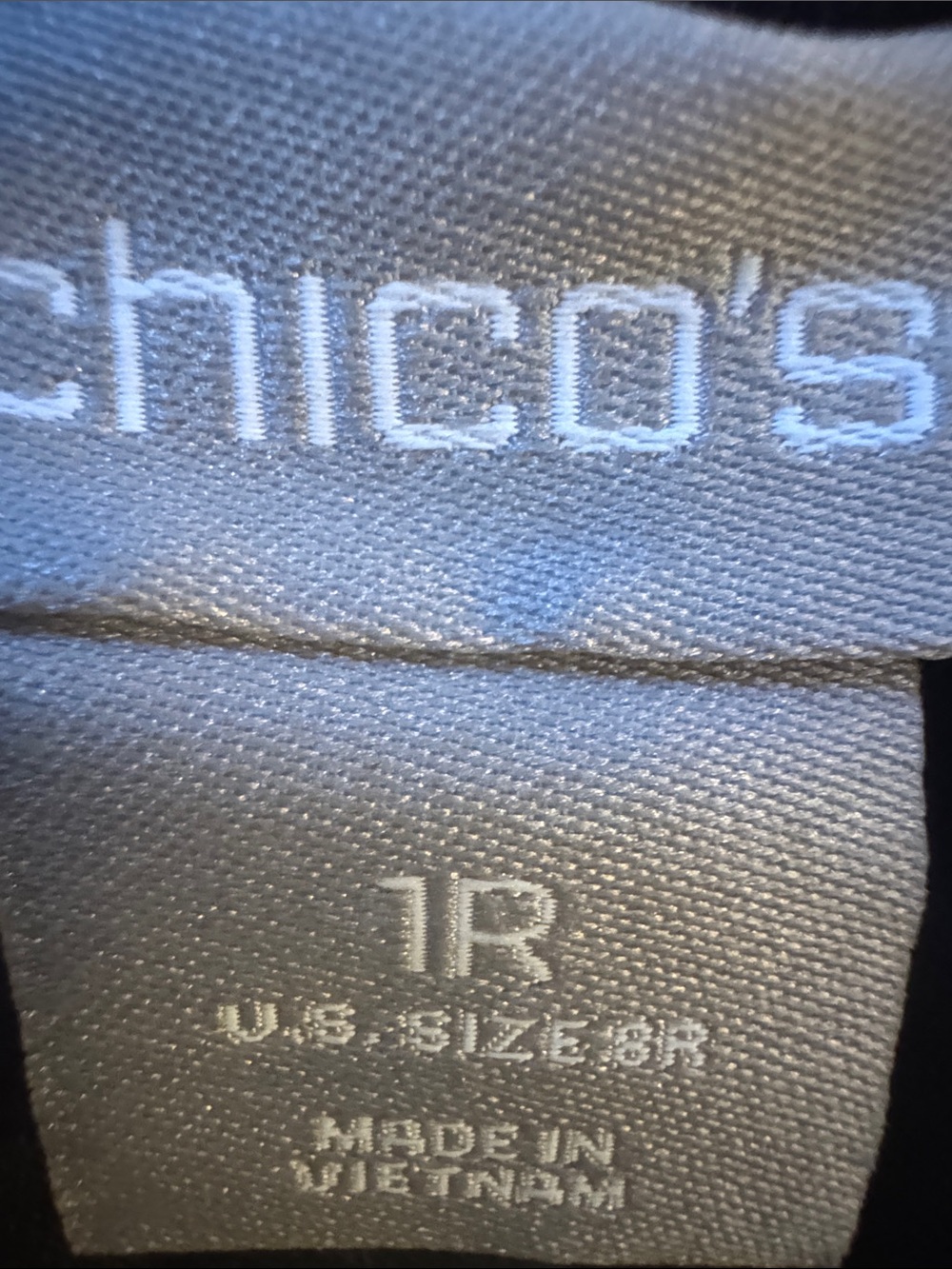 Chico's Black Pull-On Straight Leg Pants new w/tags. Size 8R - Picture 2 of 4